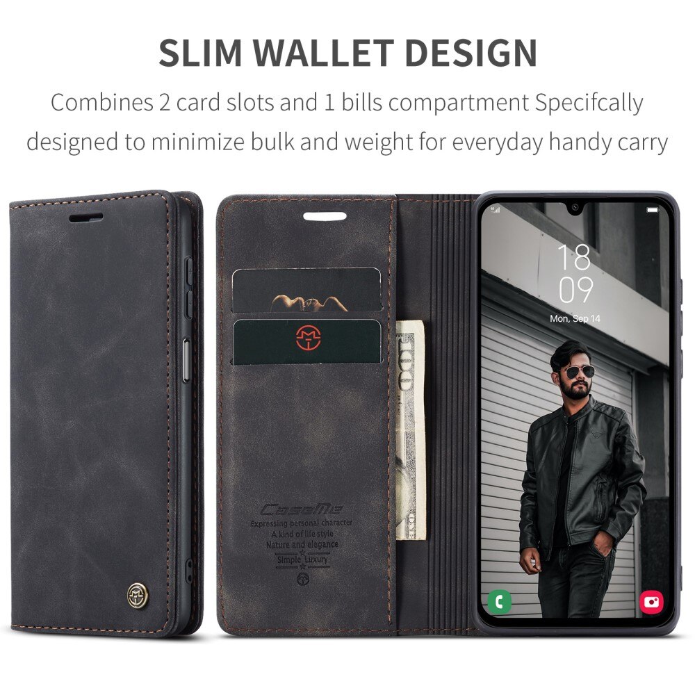 Slim Pung Etui Samsung Galaxy A15 Sort