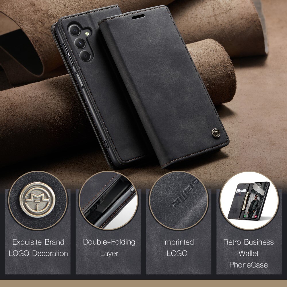 Slim Pung Etui Samsung Galaxy A15 Sort