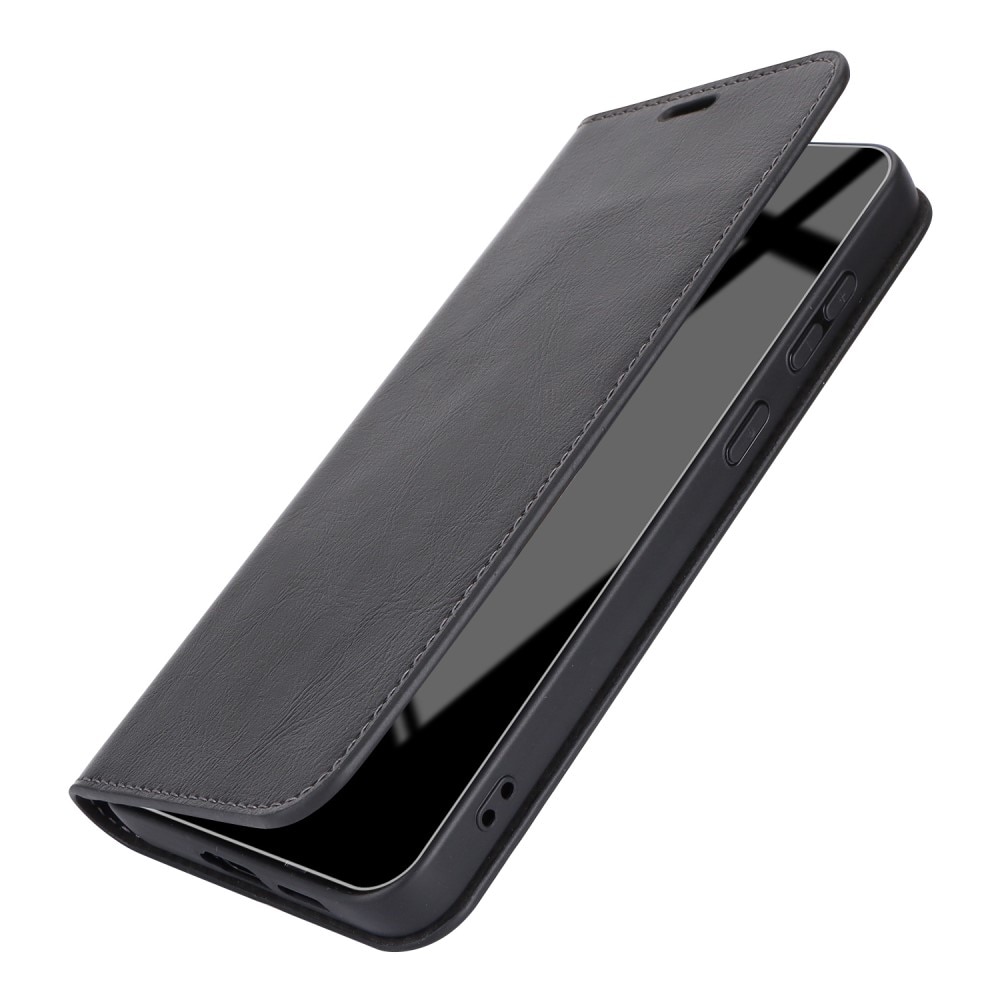 Mobiltaske Ægte Læder Samsung Galaxy S24 Plus sort