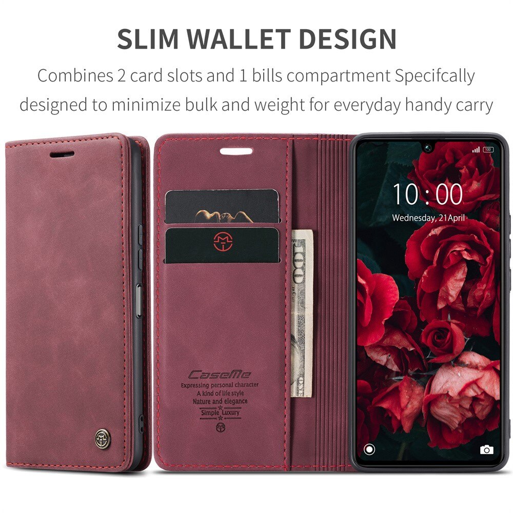 Slim Pung Etui Xiaomi Redmi 13C rød