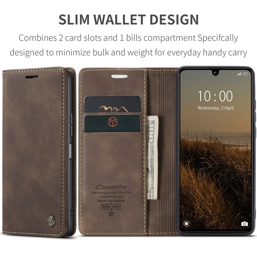 Slim Pung Etui Xiaomi Redmi 13C brun