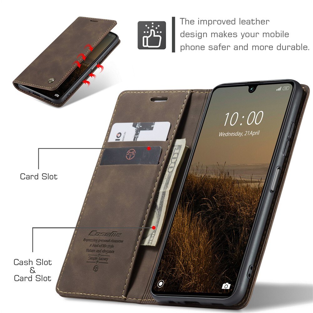 Slim Pung Etui Xiaomi Redmi 13C brun