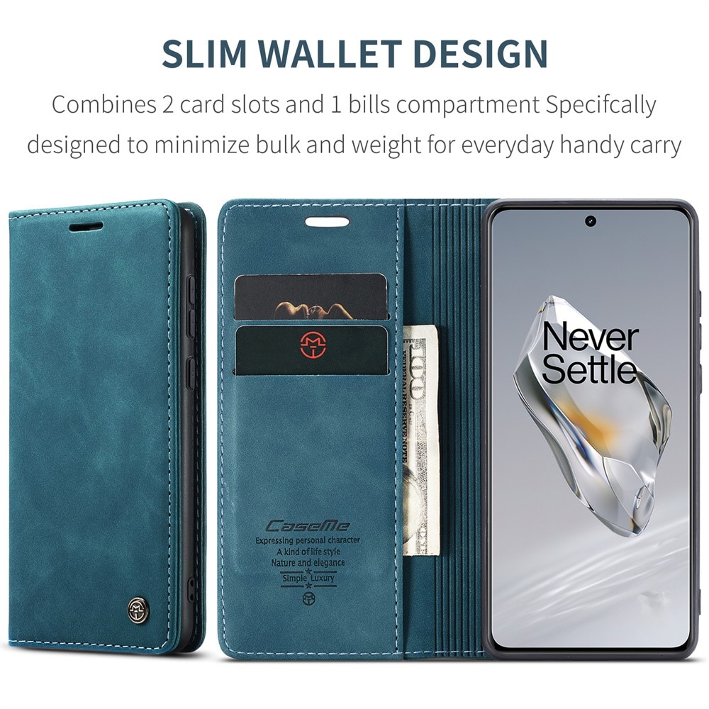 Slim Pung Etui OnePlus 12 blå