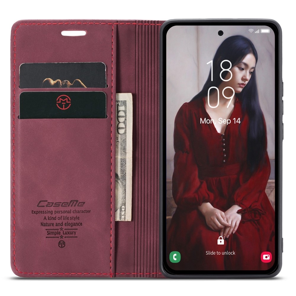Slim Pung Etui Samsung Galaxy A55 rød