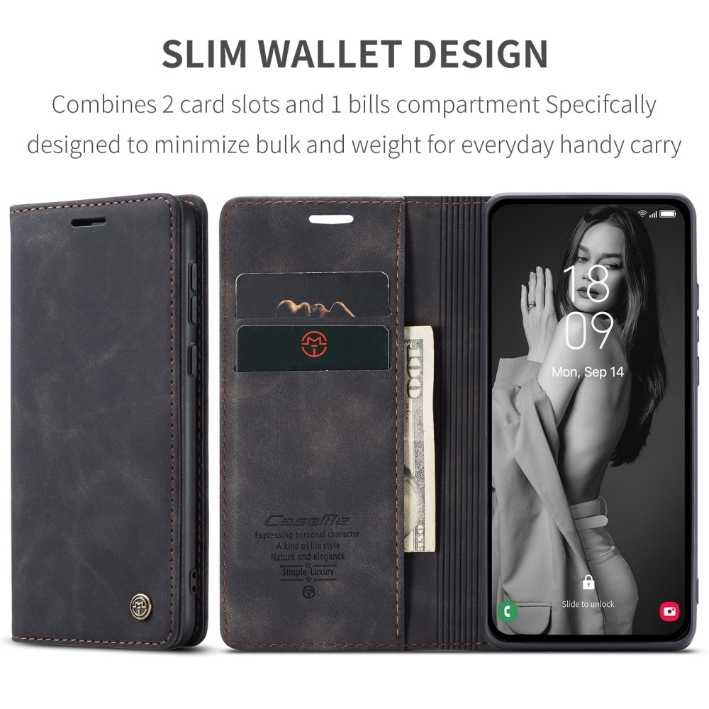 Slim Pung Etui Samsung Galaxy A55 sort