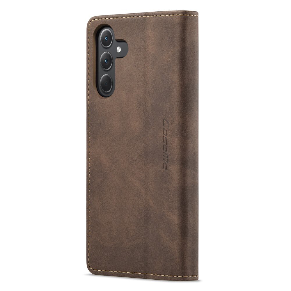 Slim Pung Etui Samsung Galaxy A35 Brun