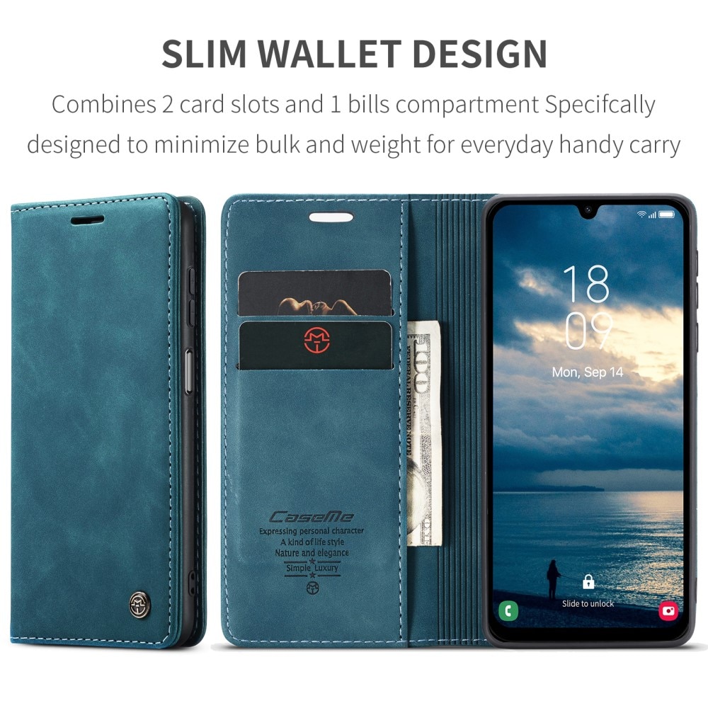 Slim Pung Etui Samsung Galaxy A25 blå