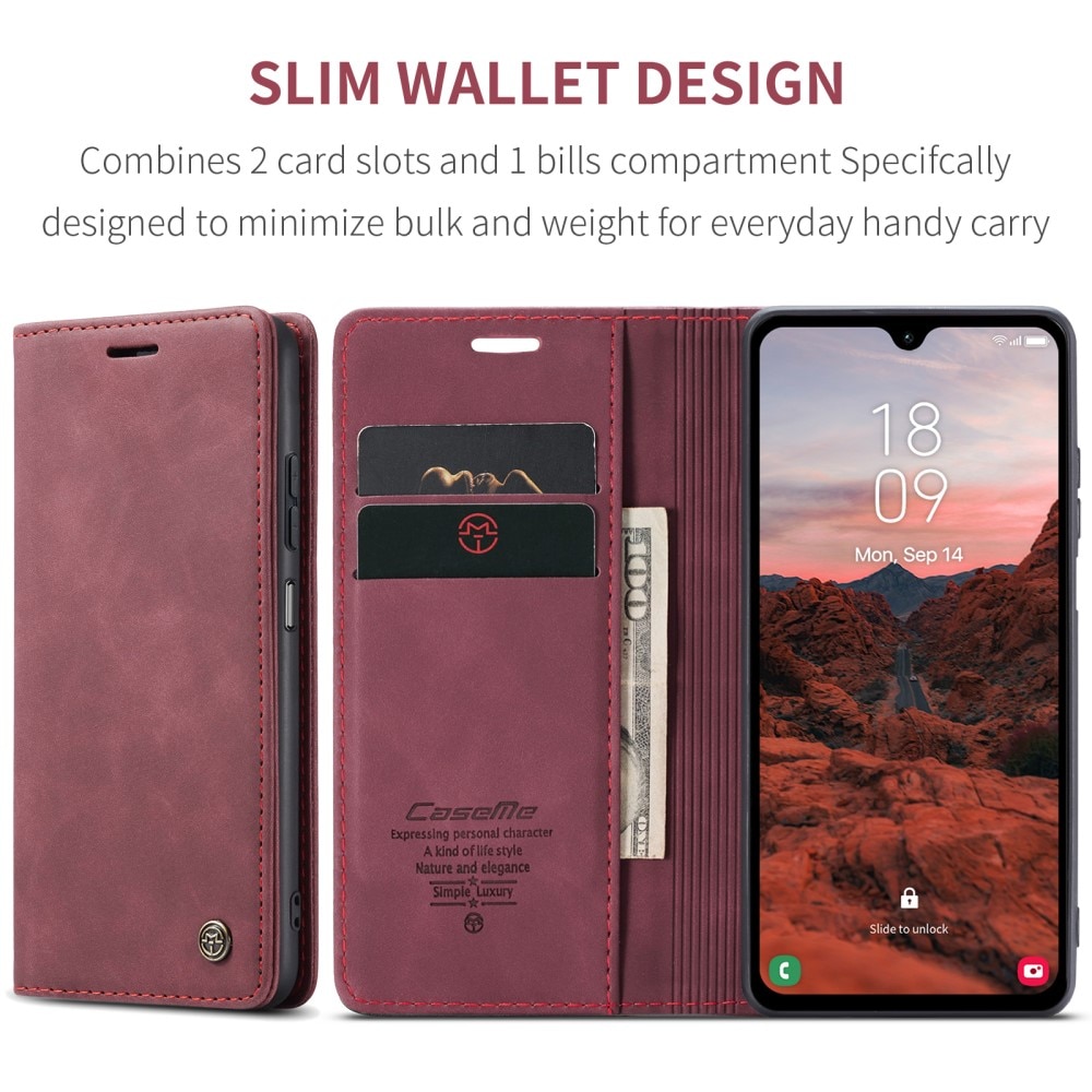 Slim Pung Etui Samsung Galaxy A05s rød
