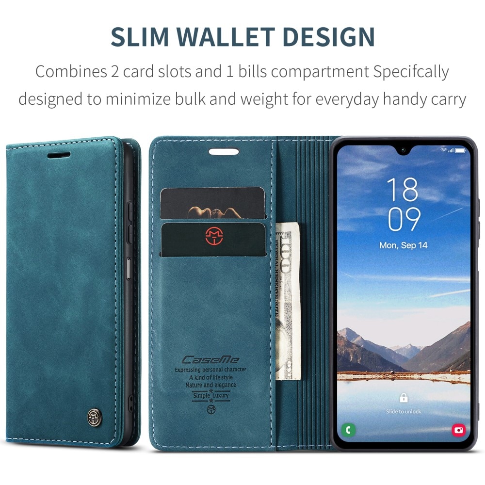 Slim Pung Etui Samsung Galaxy A05s blå