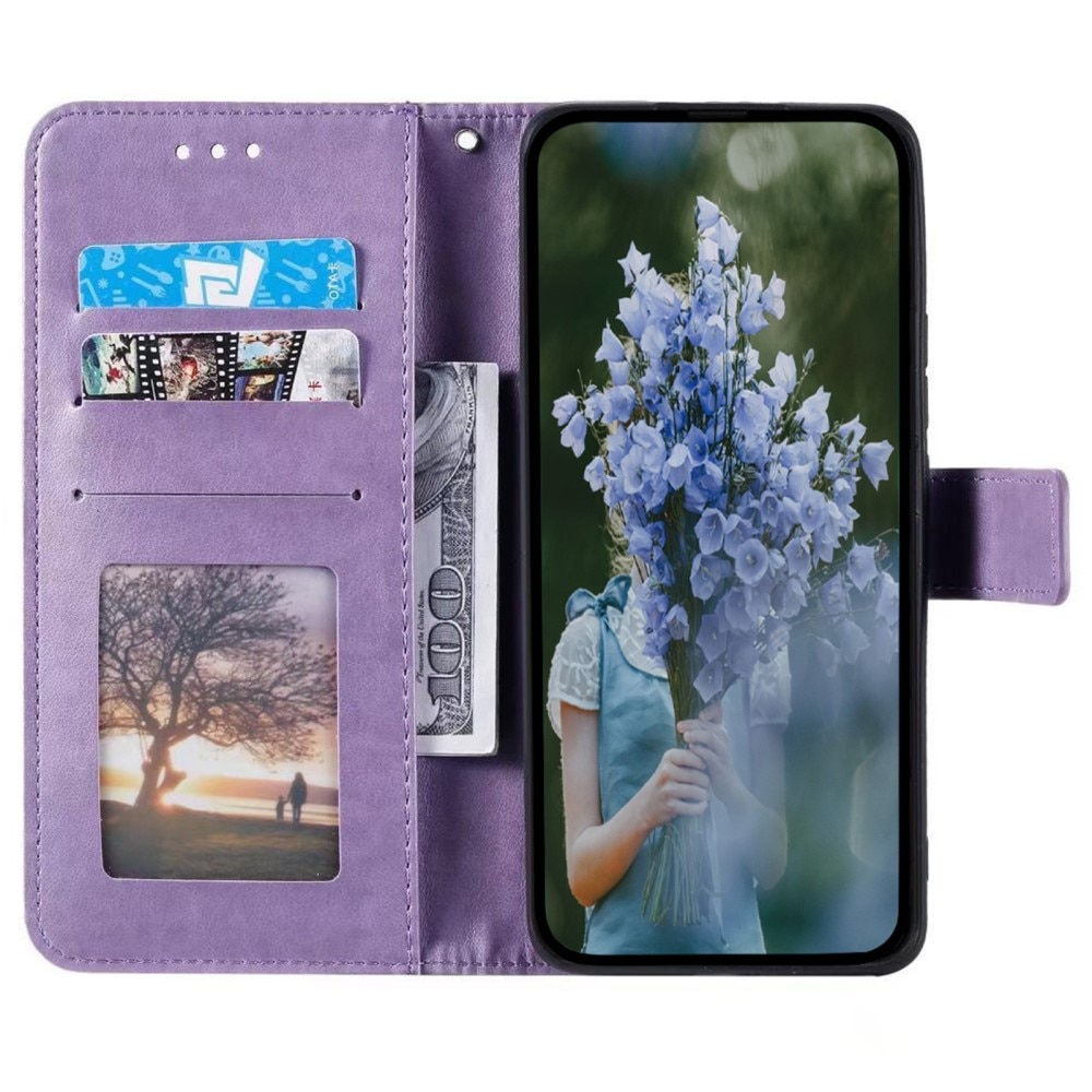 Læderetui Mandala Sony Xperia 10 VI lila