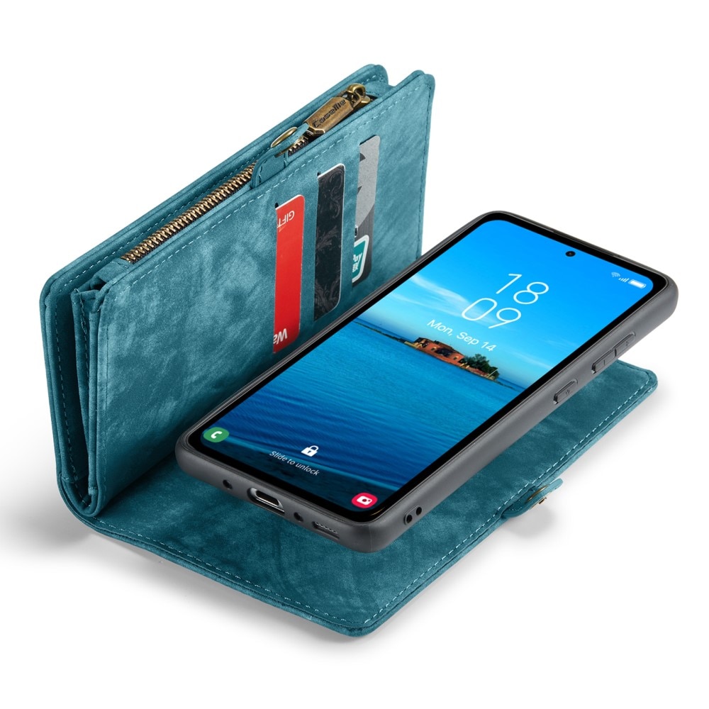 Multi-slot Mobiltaske Samsung Galaxy A35 blå