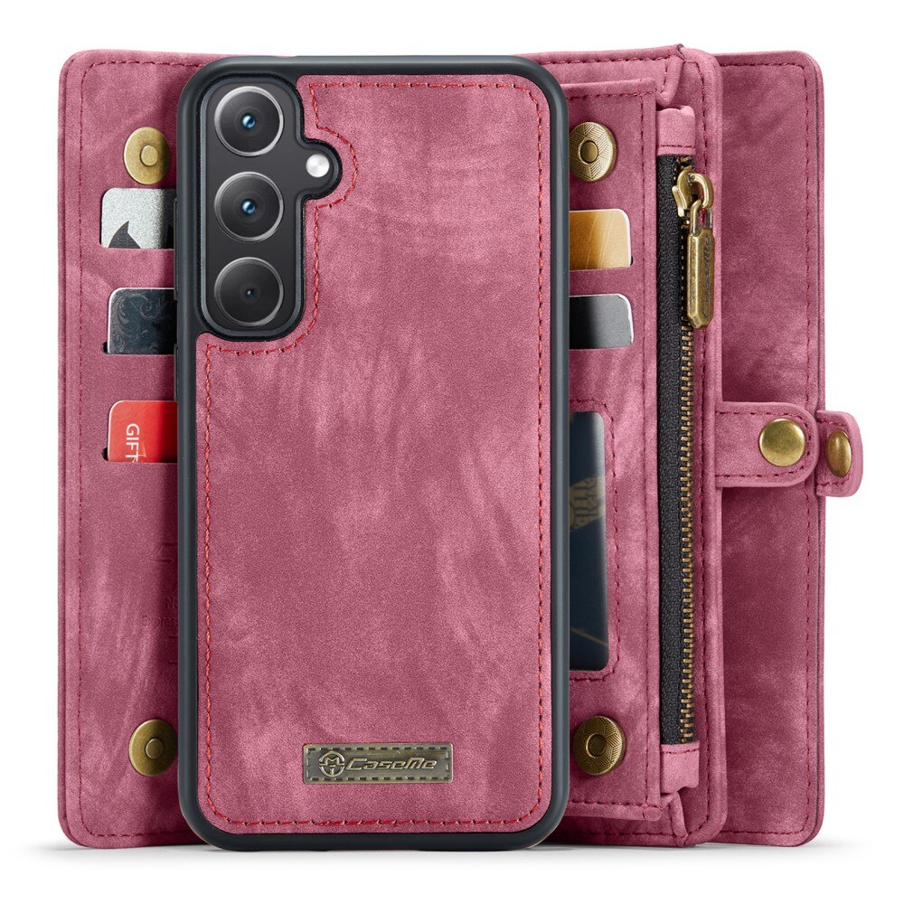 Multi-slot Mobiltaske Samsung Galaxy A35 Rød