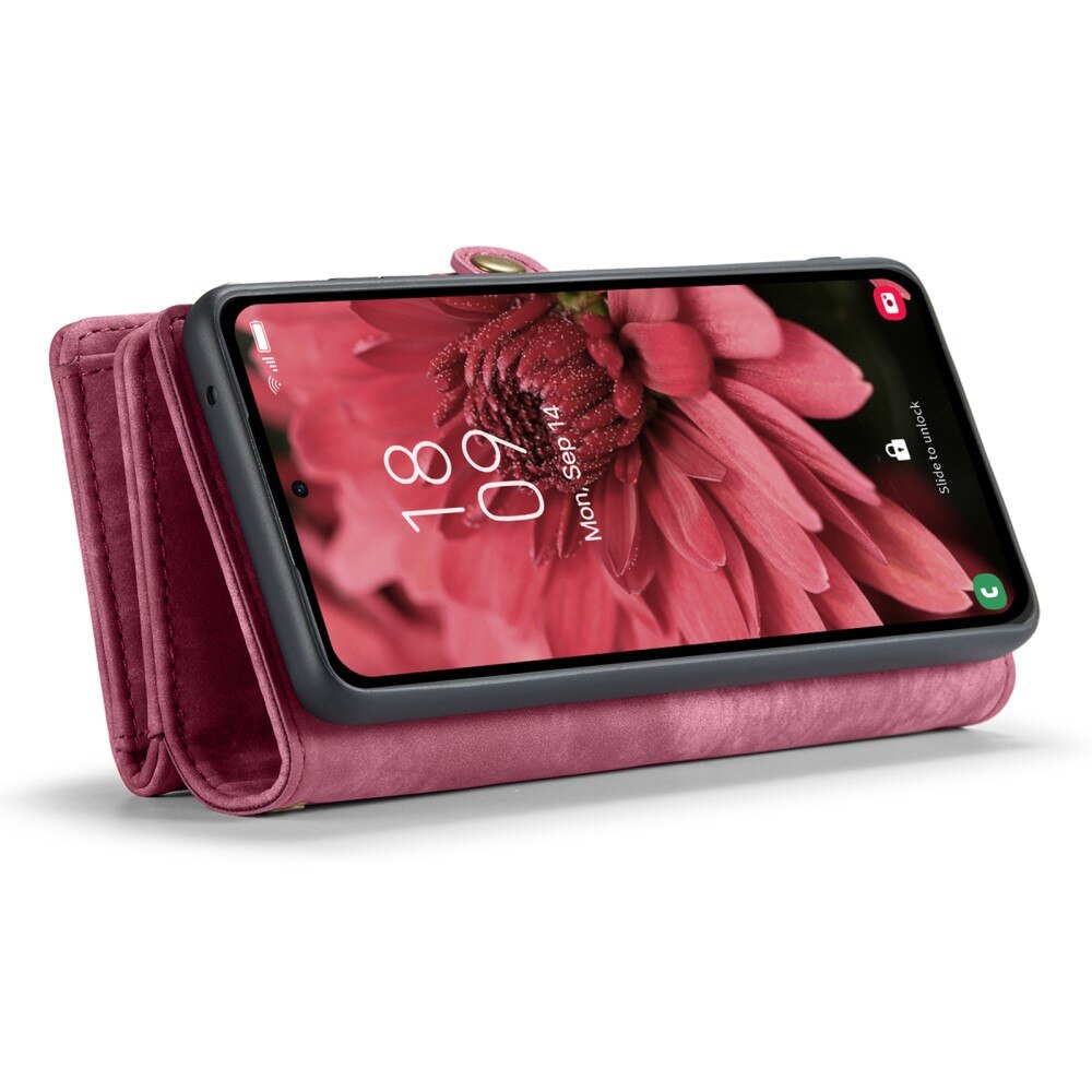 Multi-slot Mobiltaske Samsung Galaxy A35 Rød