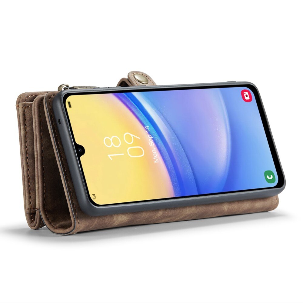 Multi-slot Mobiltaske Samsung Galaxy A15 brun