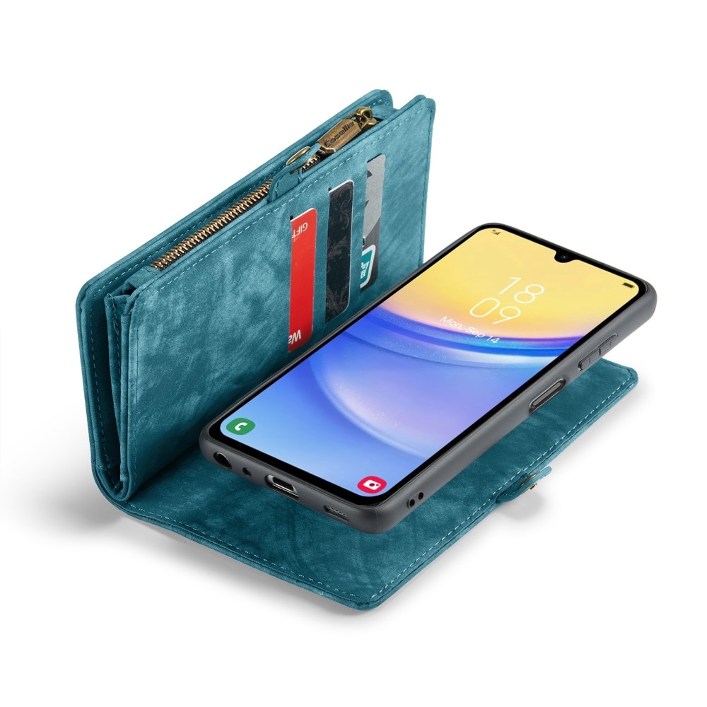 Multi-slot Mobiltaske Samsung Galaxy A15 blå