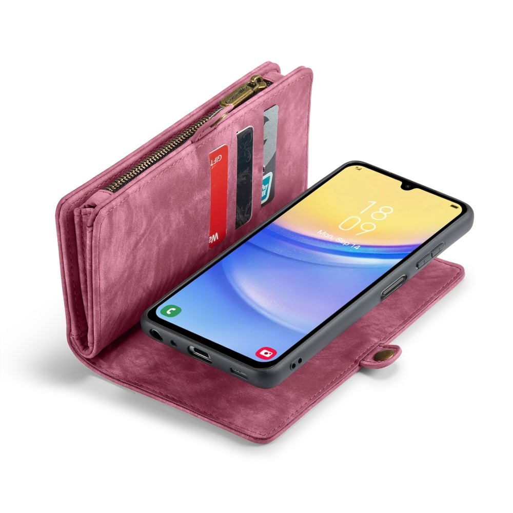Multi-slot Mobiltaske Samsung Galaxy A15 rød