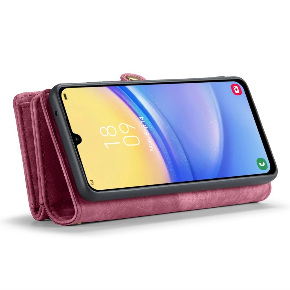 Multi-slot Mobiltaske Samsung Galaxy A15 rød