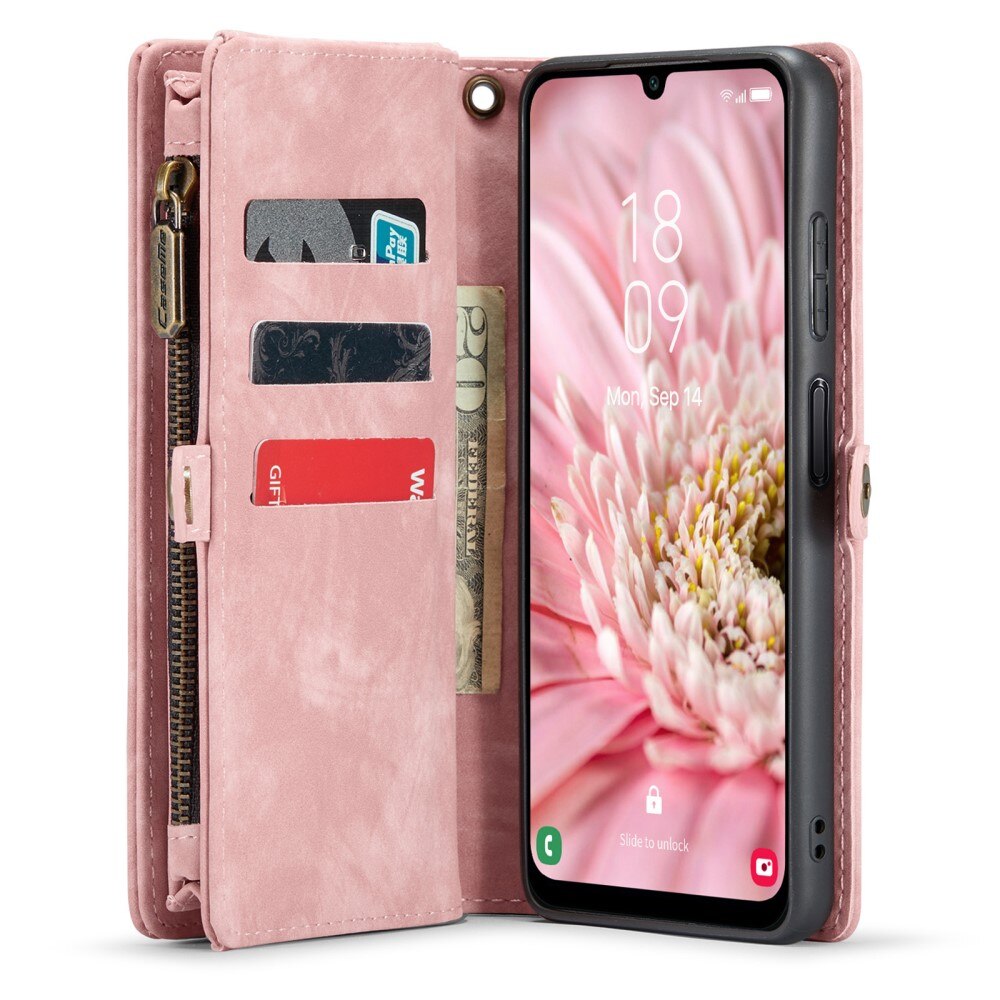 Multi-slot Mobiltaske Samsung Galaxy A25 lyserød