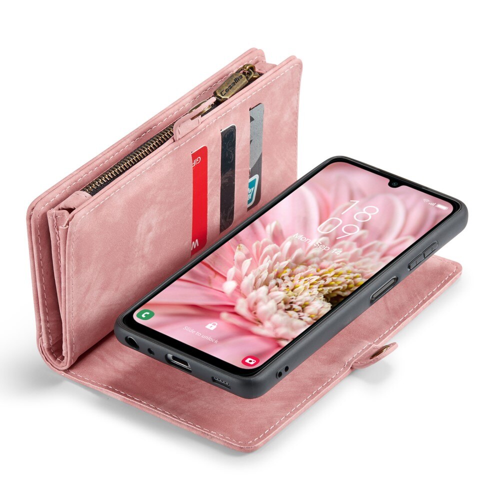 Multi-slot Mobiltaske Samsung Galaxy A25 lyserød