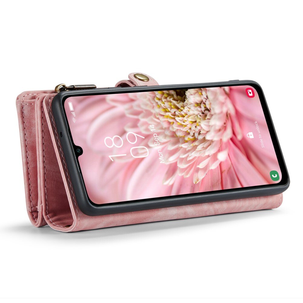 Multi-slot Mobiltaske Samsung Galaxy A25 Lyserød