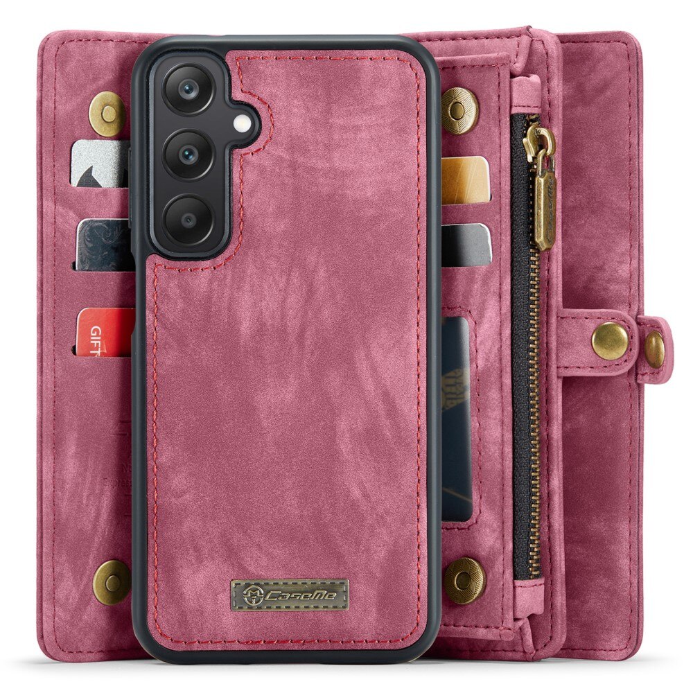 Multi-slot Mobiltaske Samsung Galaxy A25 Rød