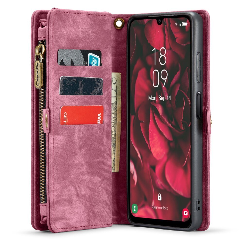 Multi-slot Mobiltaske Samsung Galaxy A25 Rød