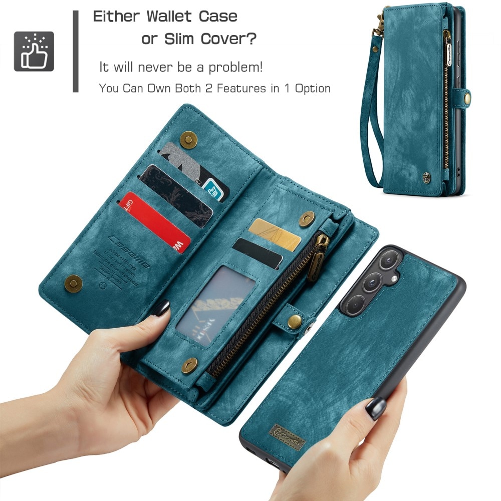 Multi-slot Mobiltaske Samsung Galaxy A55 Blå
