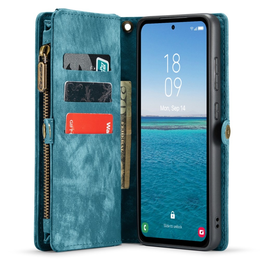 Multi-slot Mobiltaske Samsung Galaxy A55 Blå