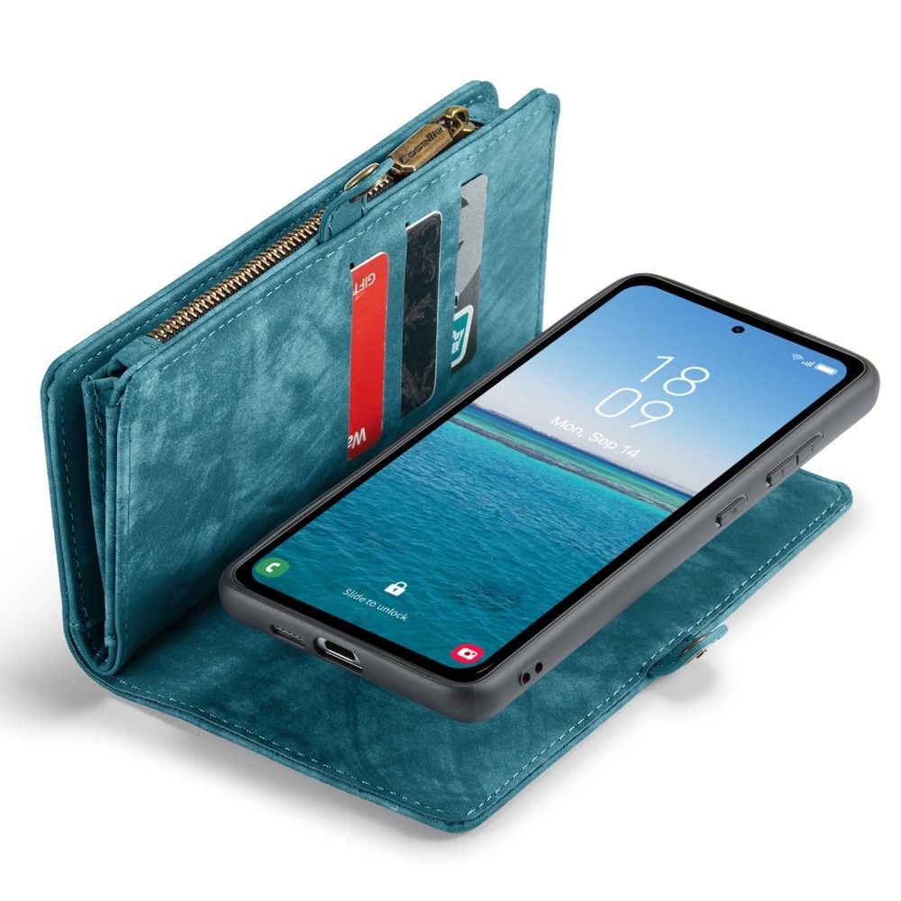 Multi-slot Mobiltaske Samsung Galaxy A55 blå
