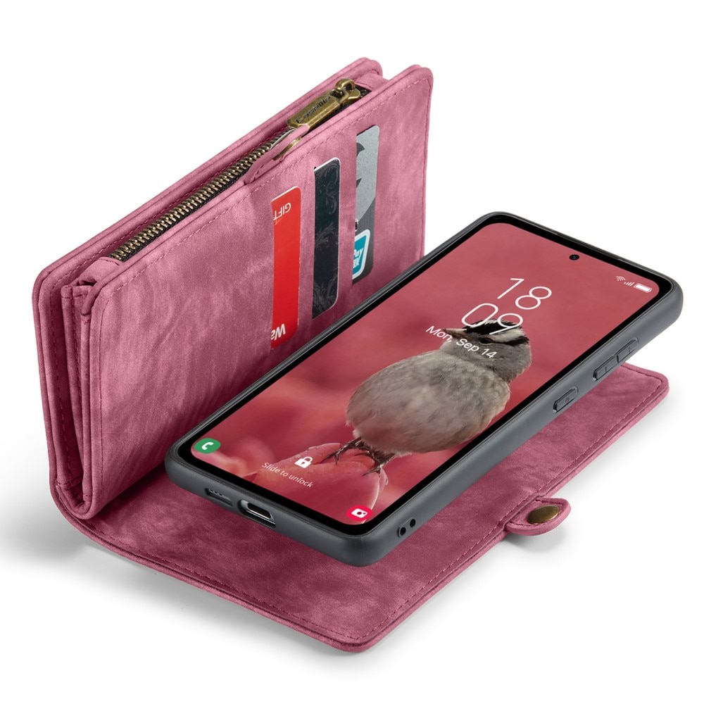 Multi-slot Mobiltaske Samsung Galaxy A55 rød