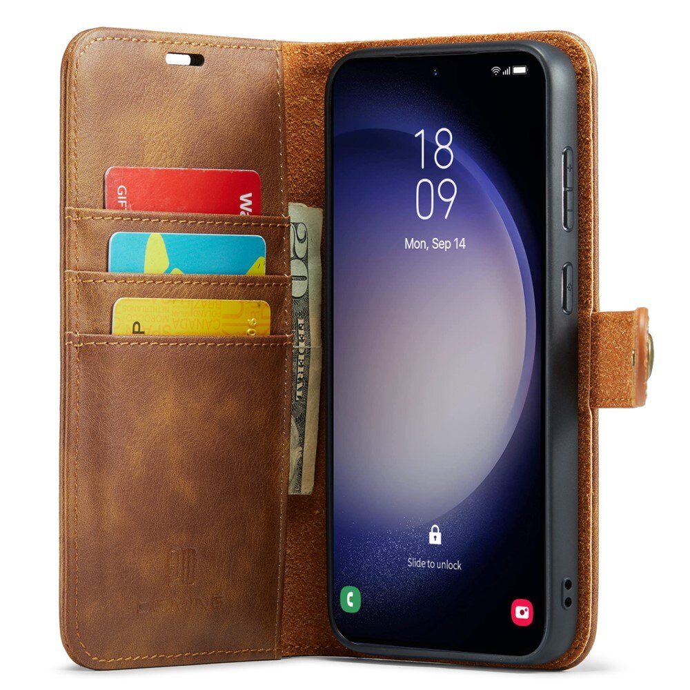 Magnet Wallet Samsung Galaxy A55 Cognac