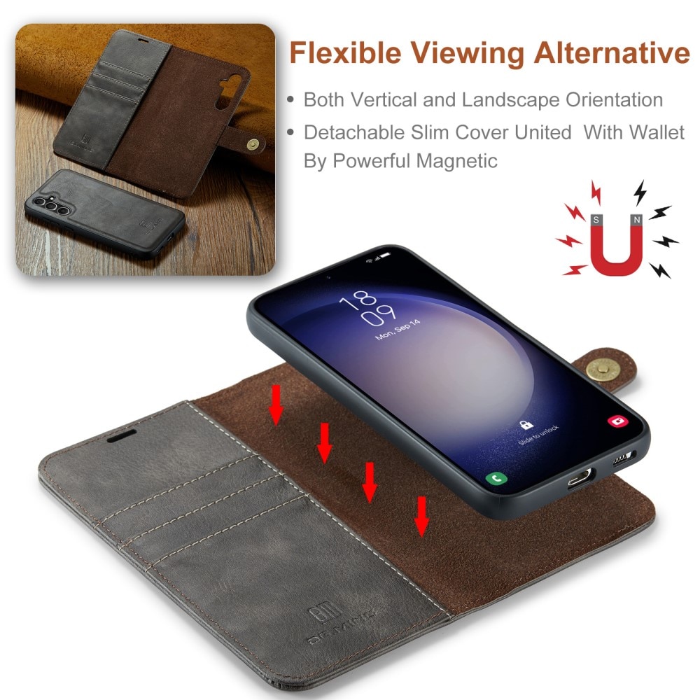 Magnet Wallet Samsung Galaxy A55 Brown