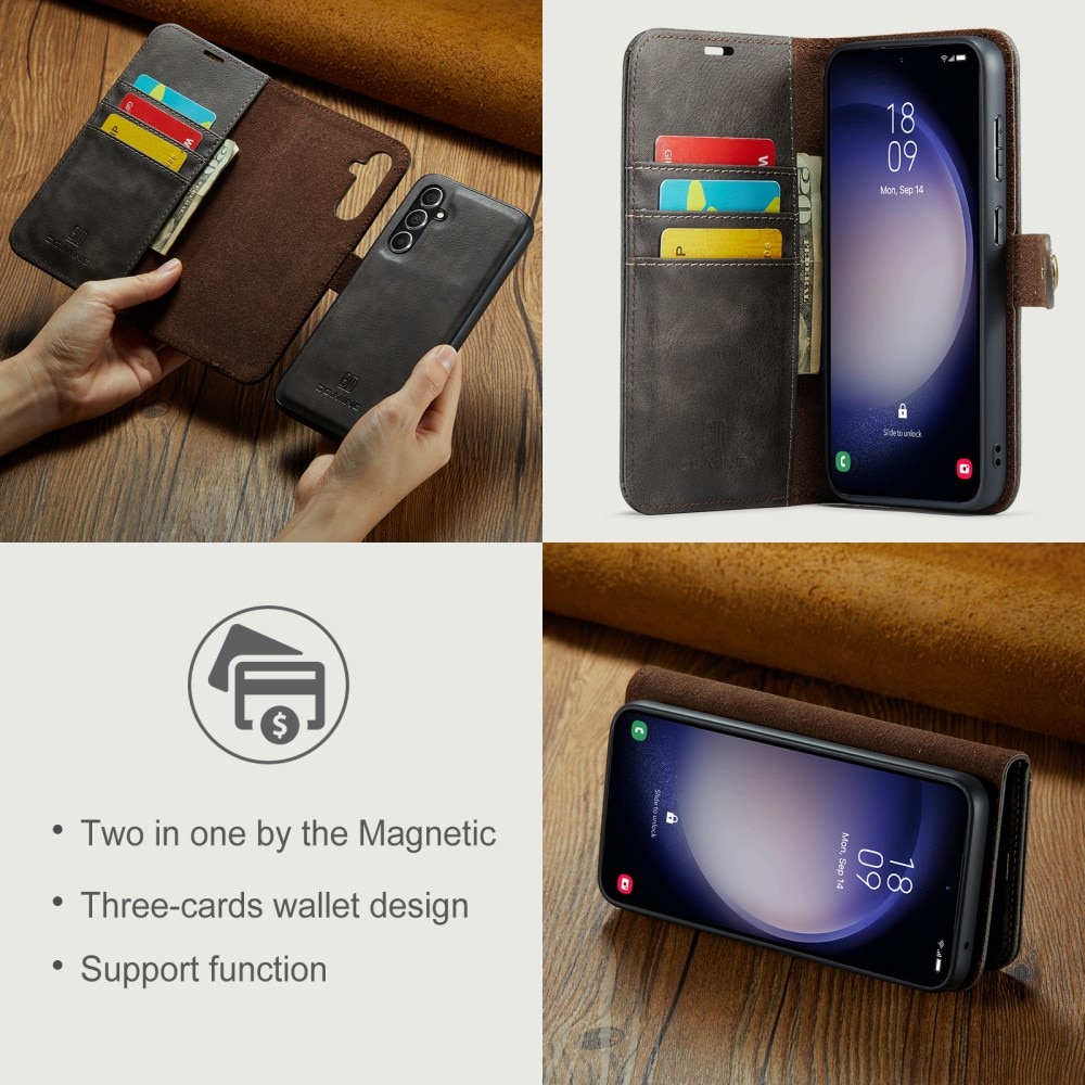 Magnet Wallet Samsung Galaxy A15 Brown