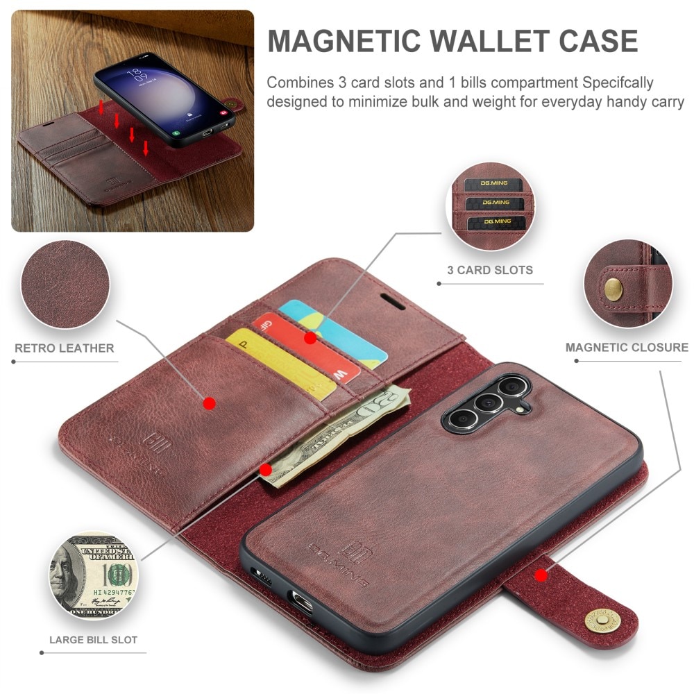 Magnet Wallet Samsung Galaxy A15 Red