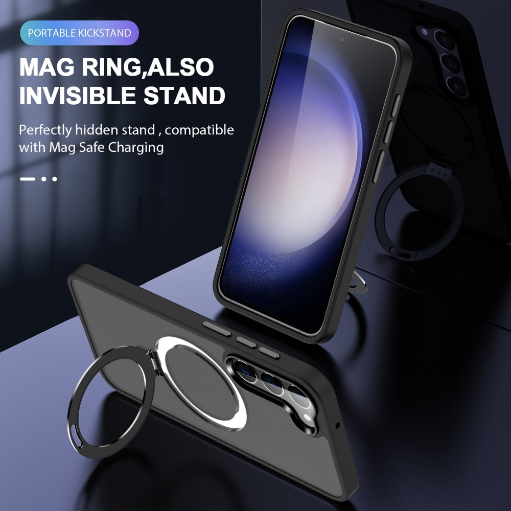 Hybridcover MagSafe Ring Samsung Galaxy S24 sort