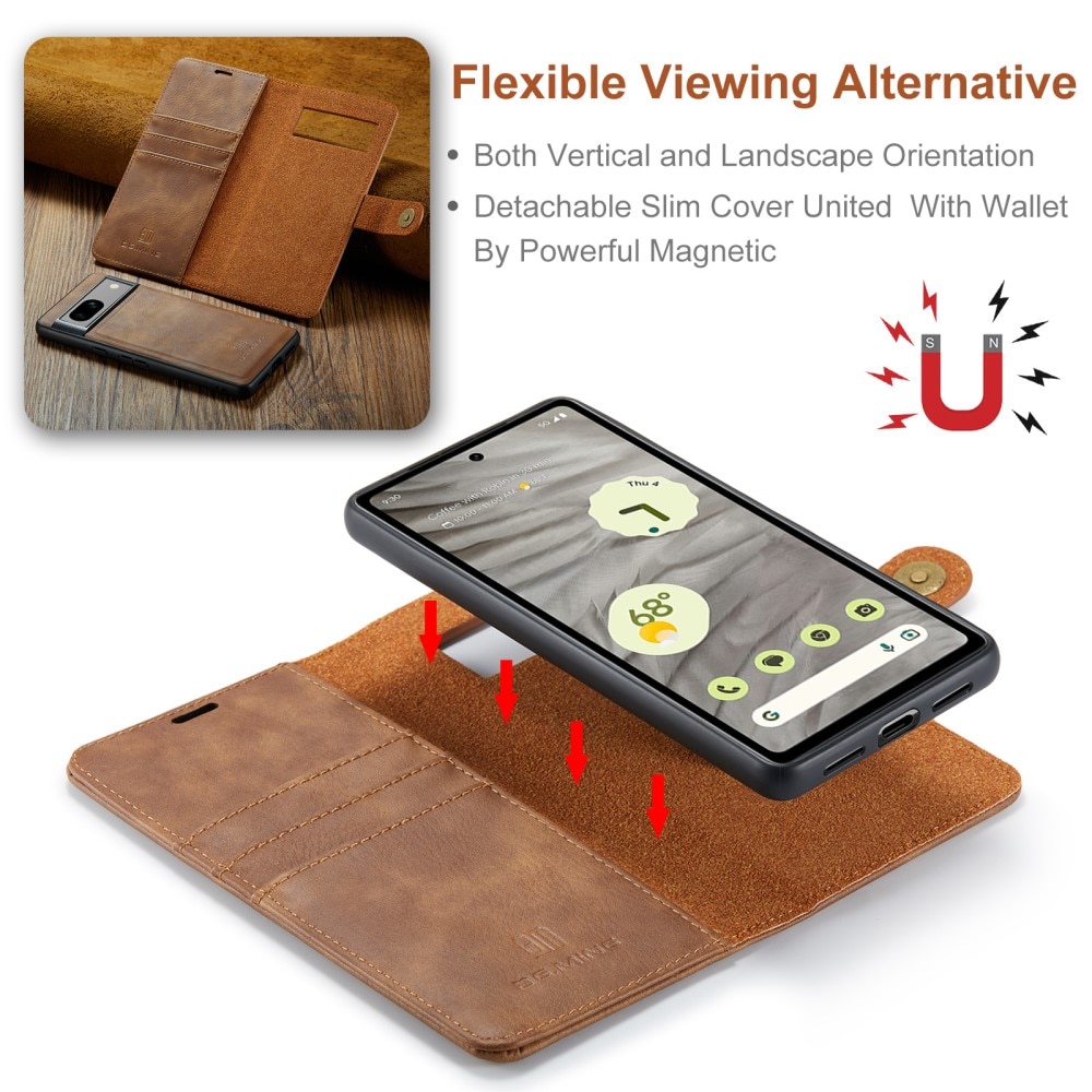 Magnet Wallet Google Pixel 8a Cognac