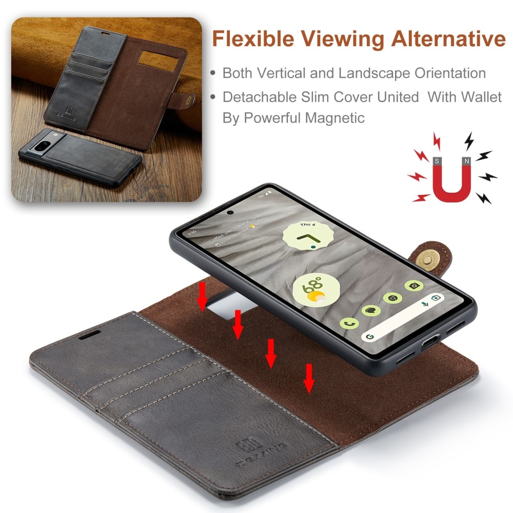 Magnet Wallet Google Pixel 8a Brown