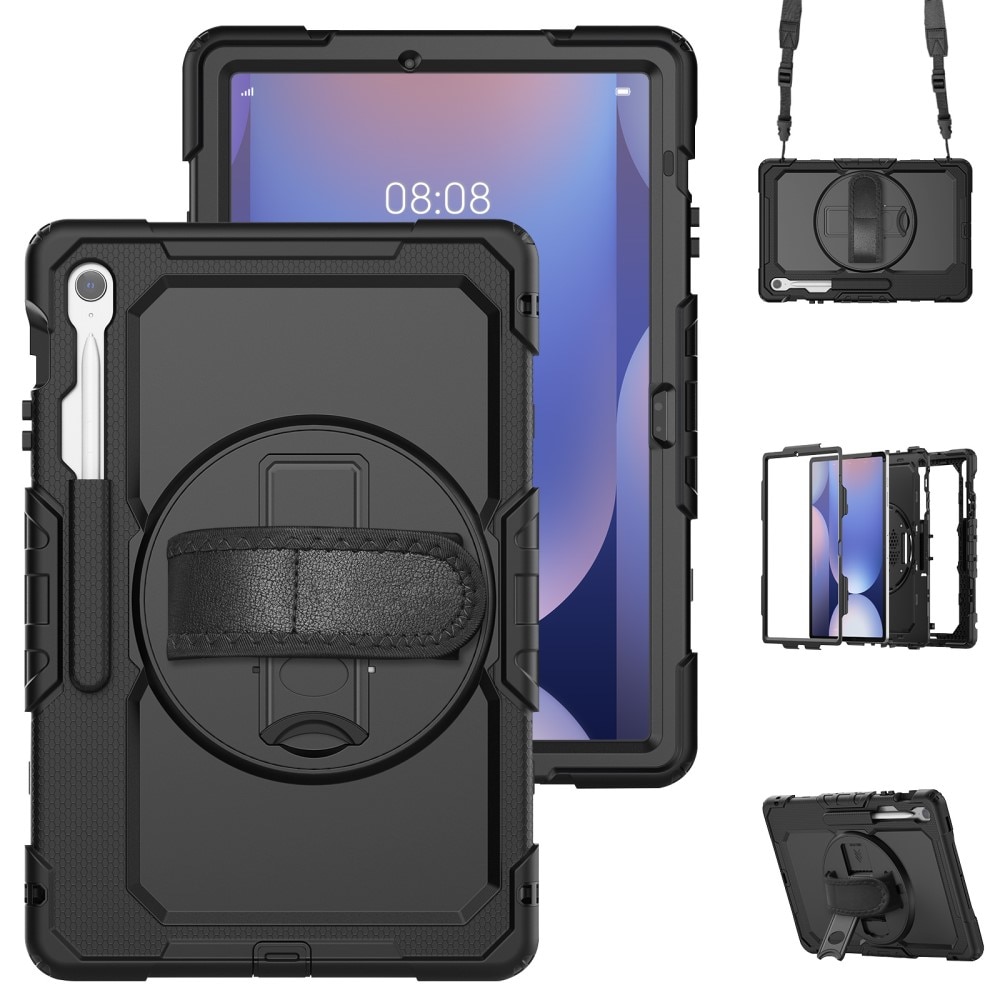 Stødsikker Full Protection Hybridcover Samsung Galaxy Tab S10 FE Plus sort