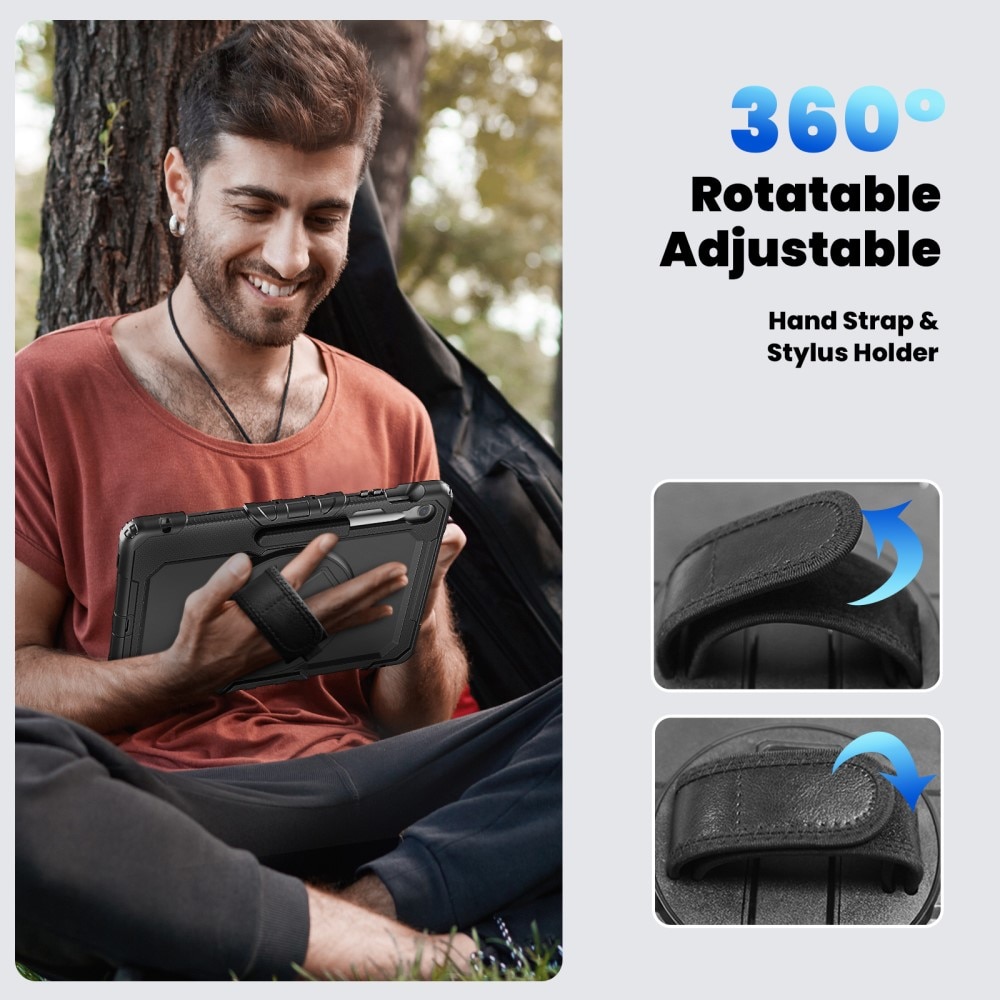 Stødsikker Full Protection Hybridcover Samsung Galaxy Tab S10 FE Plus sort