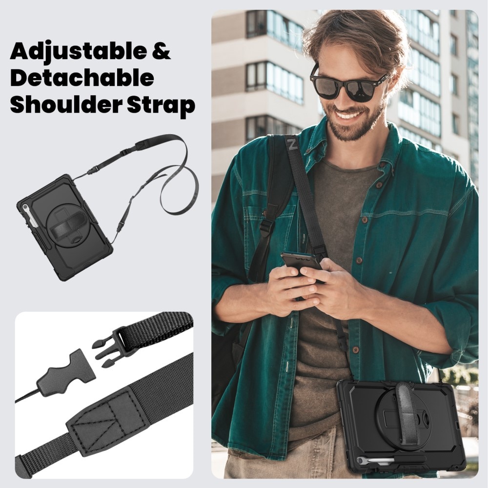 Stødsikker Full Protection Hybridcover Samsung Galaxy Tab S10 FE Plus sort