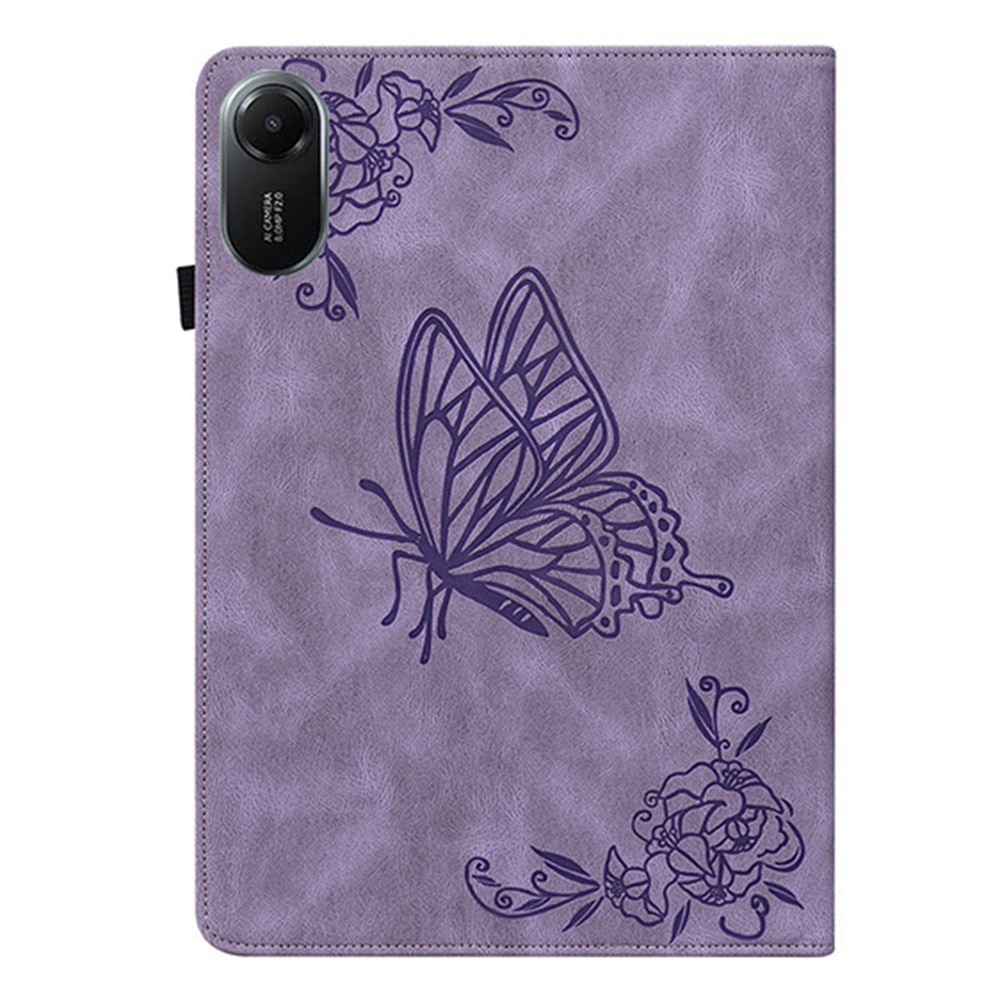 Læderetui Sommerfugle Xiaomi Redmi Pad 2 Lilla