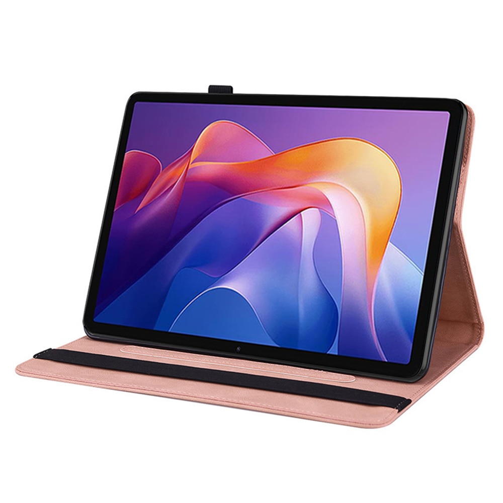 Læderetui Sommerfugle Xiaomi Redmi Pad 2 Lyserød