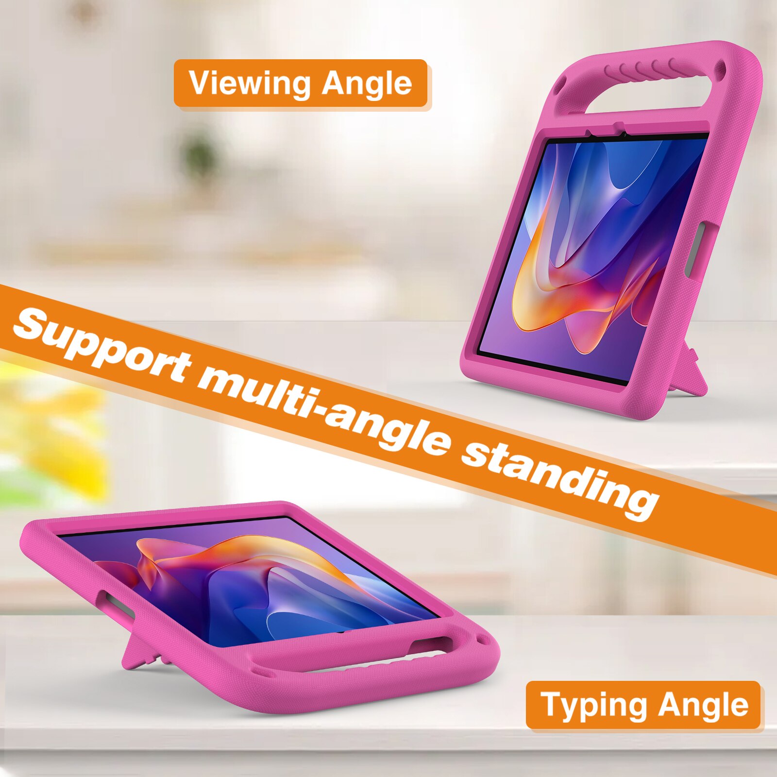 Etui EVA med håndtag til Xiaomi Redmi Pad 2 Lyserød