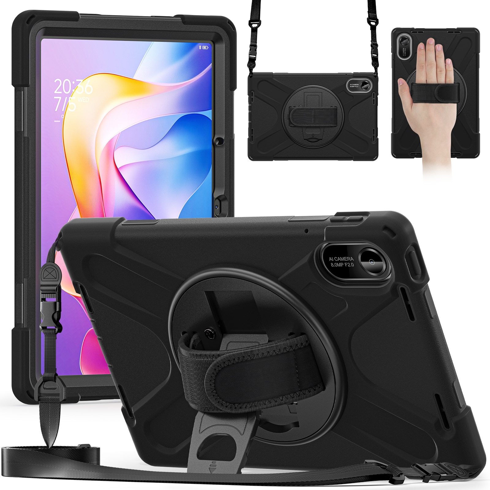 Stødsikker Hybridcover Xiaomi Redmi Pad 2 sort
