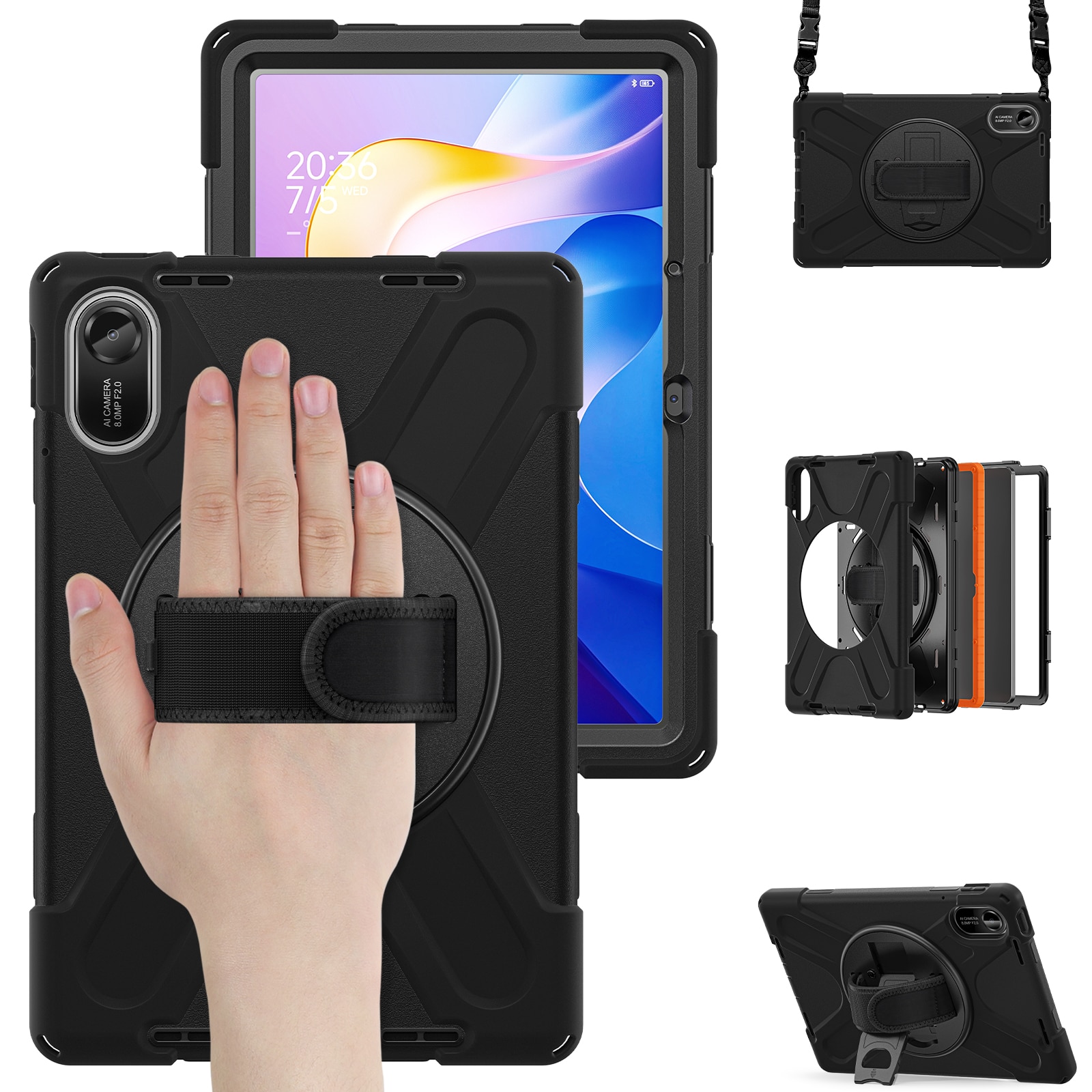 Stødsikker Hybridcover Xiaomi Redmi Pad 2 sort