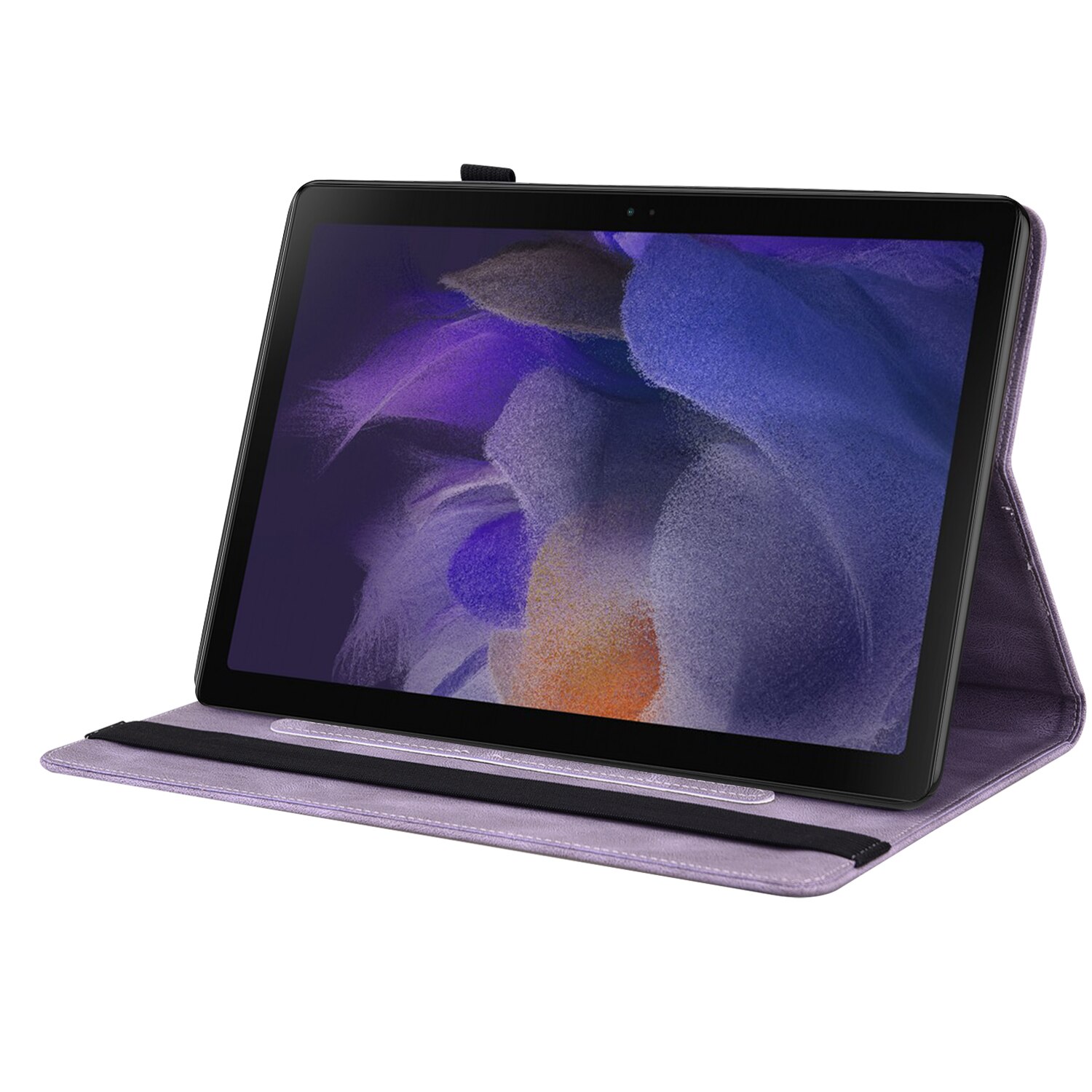 Læderetui Sommerfugle Samsung Galaxy Tab A11 Lilla