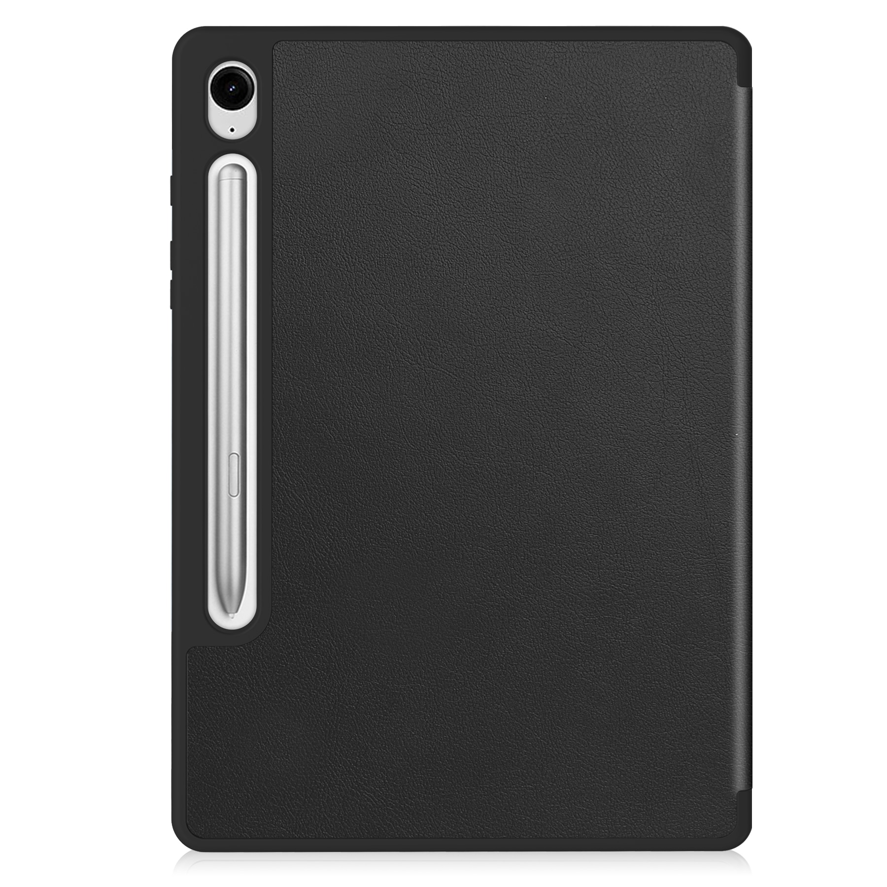 Samsung Galaxy Tab S10 Lite Etui Tri-fold med Pencil-holder Sort