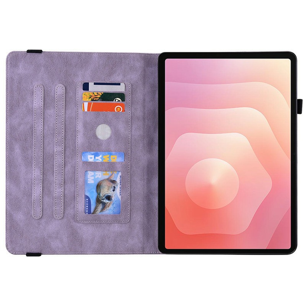 Læderetui Sommerfugle Samsung Galaxy Tab S11 Lilla