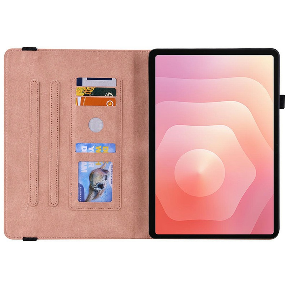 Læderetui Sommerfugle Samsung Galaxy Tab S11 Lyserød