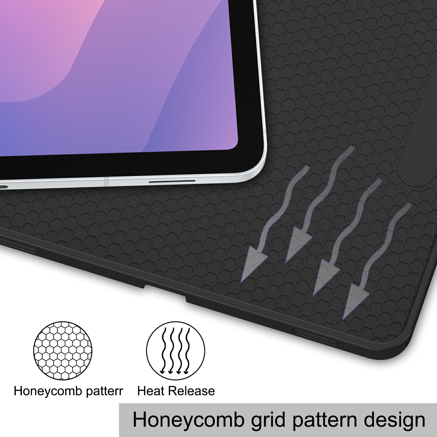 Samsung Galaxy Tab S11 Etui Tri-fold med Pencil-holder Sort